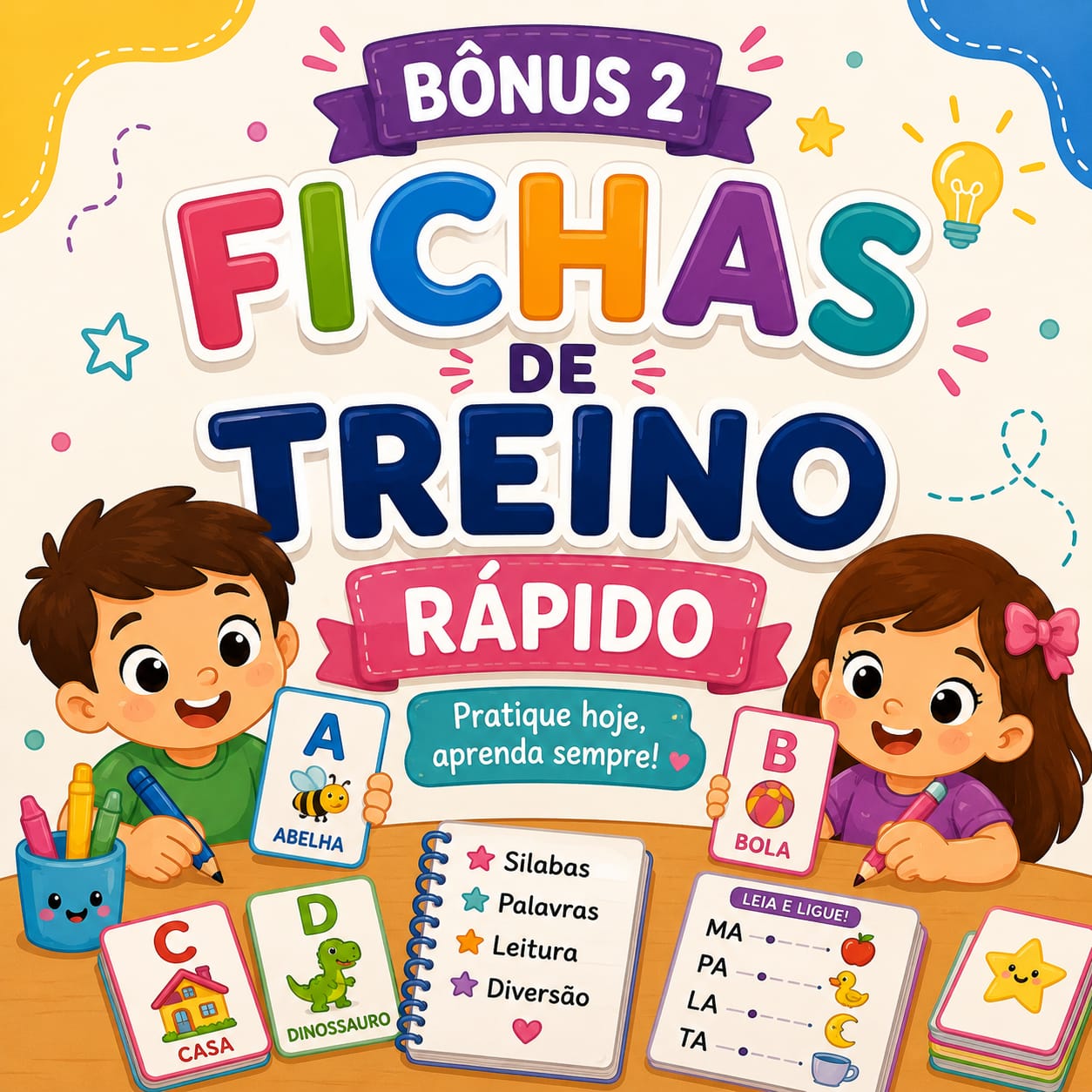 Capa do bônus FICHAS DE TREINO RÁPIDO